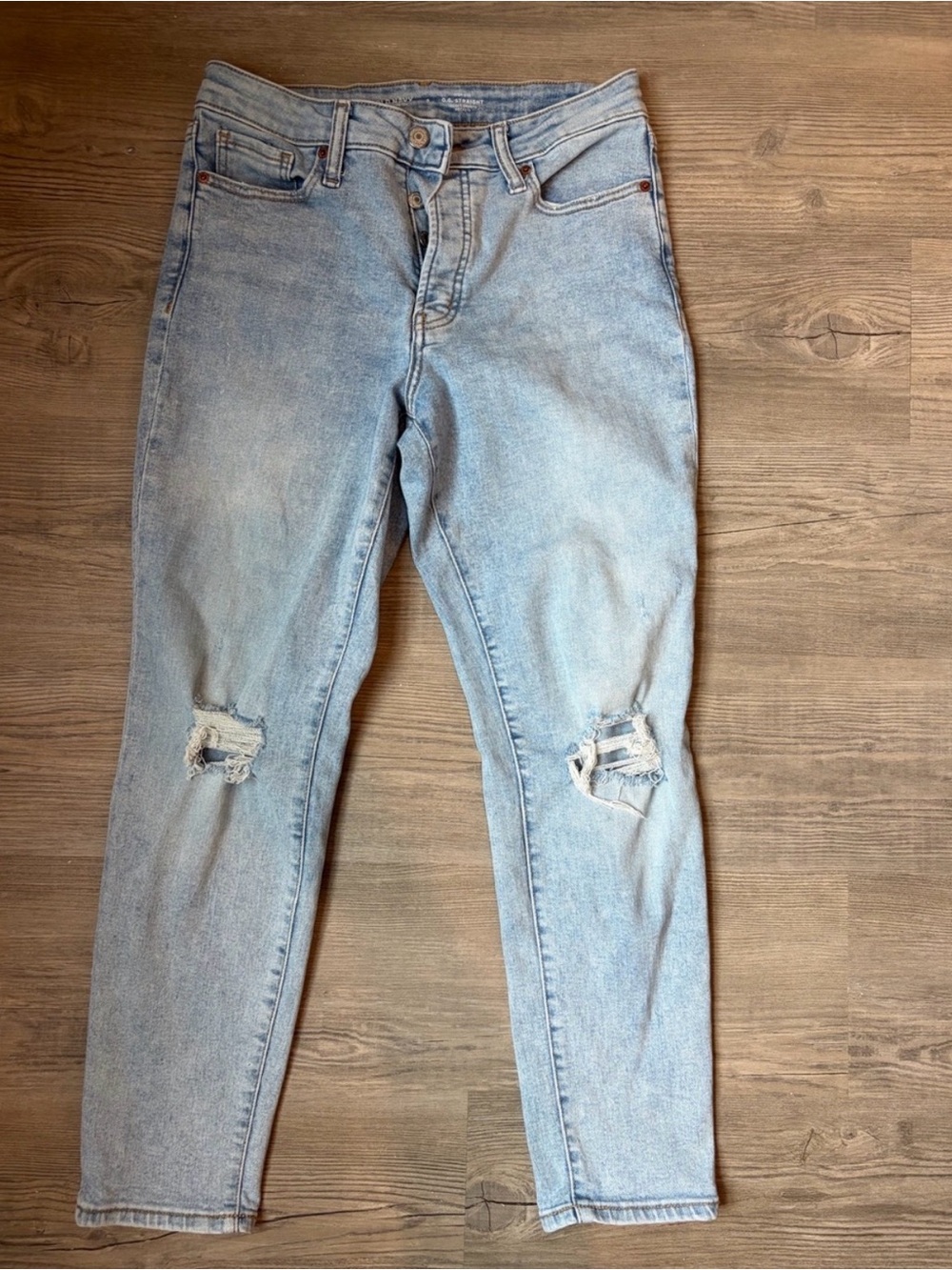 Old Navy Light Blue O.G. Straight High-Rise Jeans